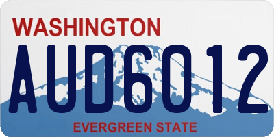 WA license plate AUD6012