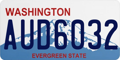 WA license plate AUD6032