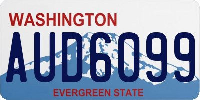 WA license plate AUD6099