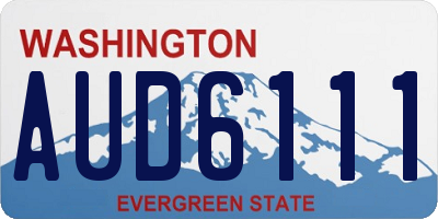 WA license plate AUD6111