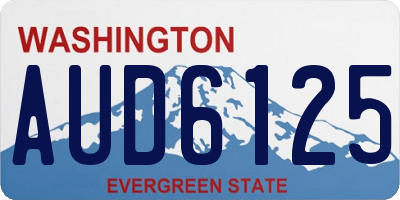 WA license plate AUD6125