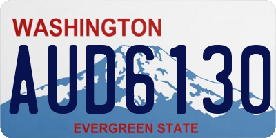 WA license plate AUD6130