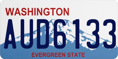 WA license plate AUD6133