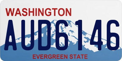 WA license plate AUD6146