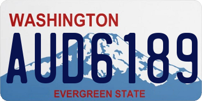 WA license plate AUD6189