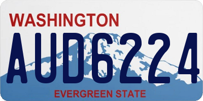 WA license plate AUD6224