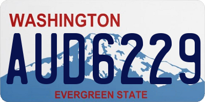 WA license plate AUD6229