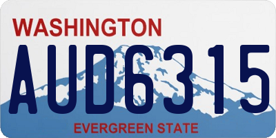 WA license plate AUD6315