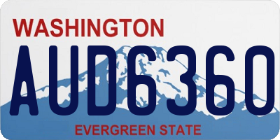 WA license plate AUD6360