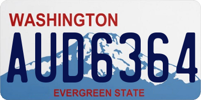 WA license plate AUD6364