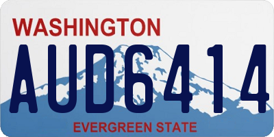 WA license plate AUD6414