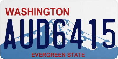 WA license plate AUD6415