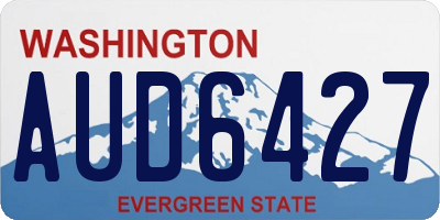 WA license plate AUD6427