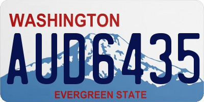 WA license plate AUD6435
