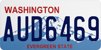 WA license plate AUD6469