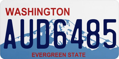 WA license plate AUD6485
