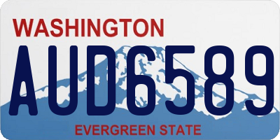 WA license plate AUD6589