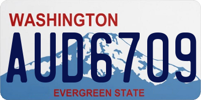 WA license plate AUD6709