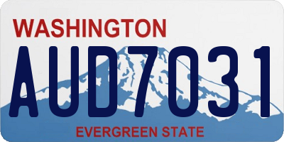 WA license plate AUD7031