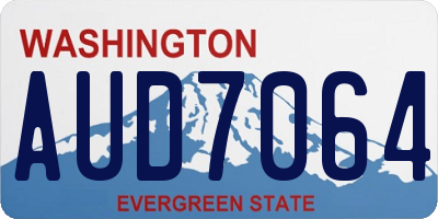 WA license plate AUD7064