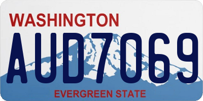 WA license plate AUD7069