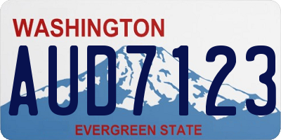 WA license plate AUD7123
