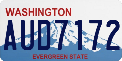 WA license plate AUD7172