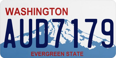 WA license plate AUD7179