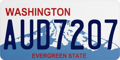 WA license plate AUD7207