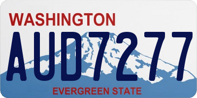 WA license plate AUD7277