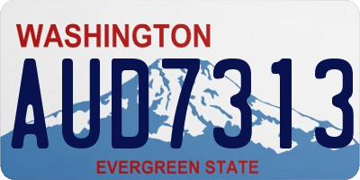 WA license plate AUD7313