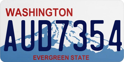 WA license plate AUD7354