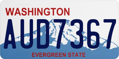 WA license plate AUD7367