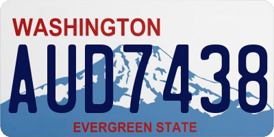WA license plate AUD7438