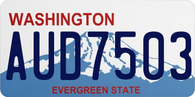 WA license plate AUD7503