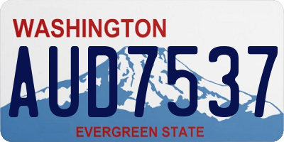 WA license plate AUD7537