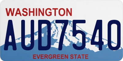WA license plate AUD7540