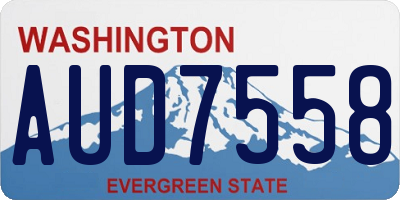 WA license plate AUD7558