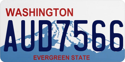 WA license plate AUD7566