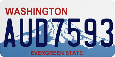 WA license plate AUD7593
