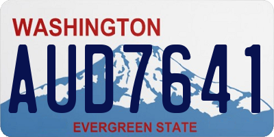 WA license plate AUD7641