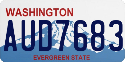 WA license plate AUD7683