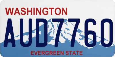 WA license plate AUD7760
