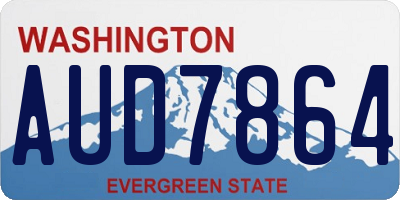 WA license plate AUD7864
