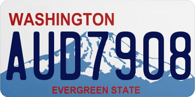 WA license plate AUD7908