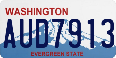 WA license plate AUD7913