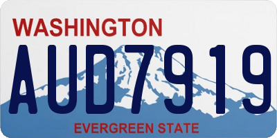 WA license plate AUD7919