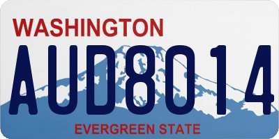 WA license plate AUD8014