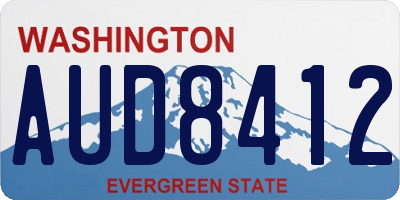 WA license plate AUD8412