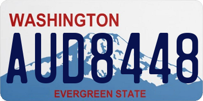 WA license plate AUD8448